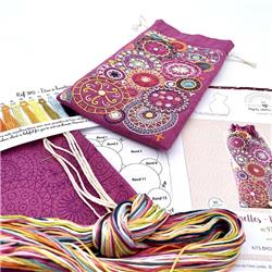 Etui à lunettes Mandala - Rose