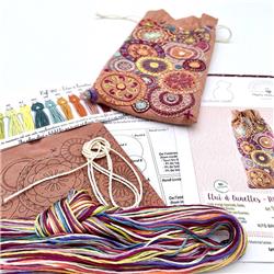 Etui à lunettes - Mandala - Orange