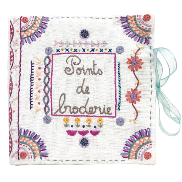 Livre D’apprentissage De Broderie + Kit De Couture – 106 Points Expliqués – Avec Outils Et Tissu D’entraînement