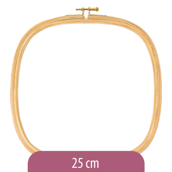 Cercle en bois carré - 25 cm