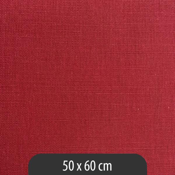 Coupon tissu métis rouge 50 x 60 cm