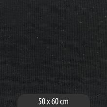 Coupon tissu métis noir 50 x 60 cm