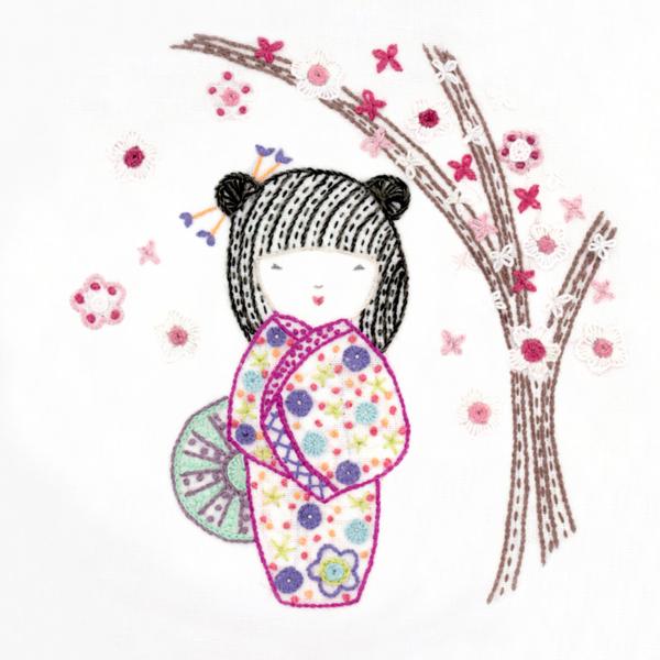 Yoshimi, jolie kokeshi (vendu sans cercle)