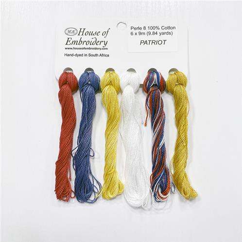 Coton perlé n°8 House of Embroidery - "Patriot