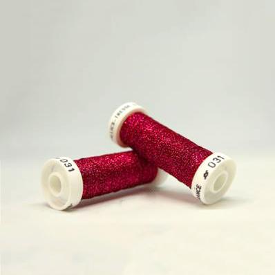 Bobine de Fil Métallisé - Rouge Framboise