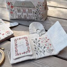 Porte ciseaux & aiguilles des brodeuses