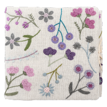 Porte-aiguille fleuri - Violet