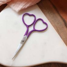 Ciseaux de broderie coeur - Violet vif
