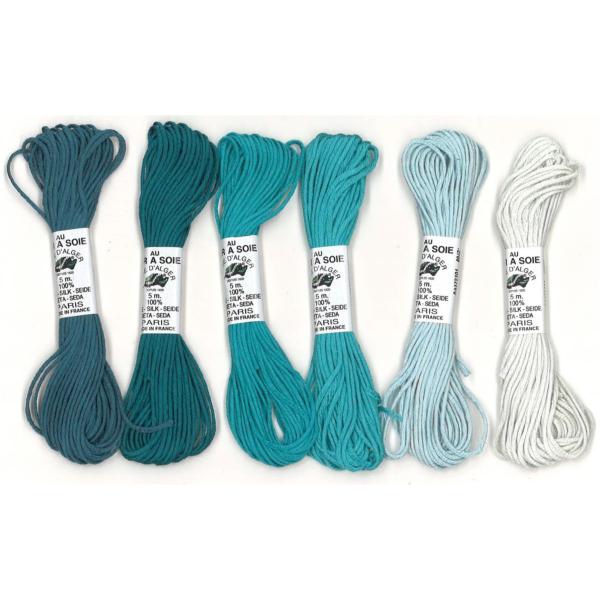 Soie d'Alger - Pack de 6 nuances - Turquoise