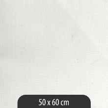 Coupon tissu métis blanc 50 x 60 cm