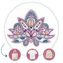 Easy Custo - Fleur de lotus - Taille M