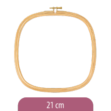 Cercle en bois carré - 21 et 25 cm