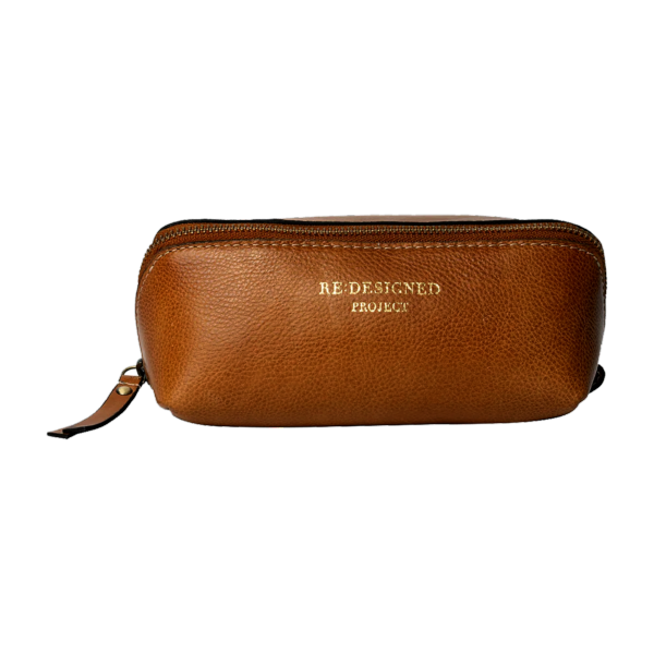 Trousse en cuir - Noyer