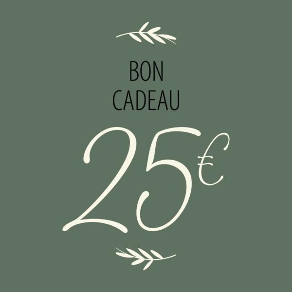 Bon cadeau - 25 €